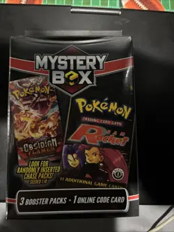 NEW Sealed Pokemon Team Rocket Mystery Box 3 Booster Packs (Seeded Chase Pack) - Image 1