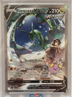 Pokemon PSA 10 Gem Mint Evolving Skies Alt Art Rayquaza V 194/203 - Image 2