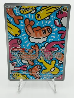 Pokemon TCG Tatsugiri 186/167 Twilight Masquerade Illustration NM - Image 1
