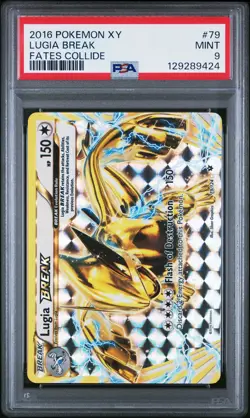 2016 POKEMON XY FATES COLLIDE #79 LUGIA BREAK PSA 9 - Image 1