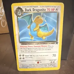 Pokemon Dark Dragonite 22/82 Team Rocket Rare 2000 Stage 2 70HP Regular - Image 1