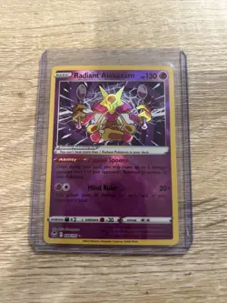 Pokemon TCG Radiant Alakazam Silver Tempest 059/195 Holo Radiant Rare - Image 1
