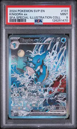 2024 POKEMON SVP EN-SV BLACK STAR PROMO #131 KINGDRA EX PSA 9 - Image 1