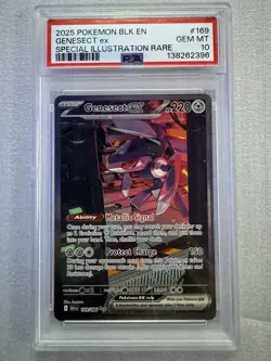 2025 Pokemon BLK EN Genesect EX Special Illustration Rare PSA 10 - Image 1