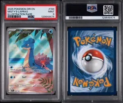 Pokemon TCG Misty's Lapras Destined Rivals 194/182 PSA 9 - Image 3