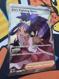 Pokemon TCG - Iris's Fighting Spirit - Trainer Full Art Holo Journey Together NM - Image 2