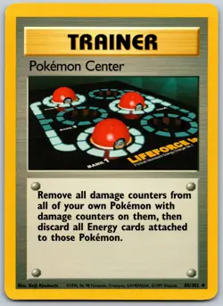 Pokemon Center Uncommon Base Set 085/102 LP - Image 1