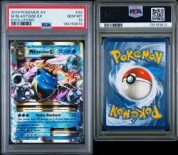 2016 POKEMON XY EVOLUTIONS #22 M BLASTOISE EX PSA 10 - Image 3