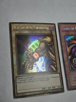 Exodia the Forbidden One YUGIOH MC1-EN001 LP + LEFT and RIGHT ARMS PGL2 NM - Image 2