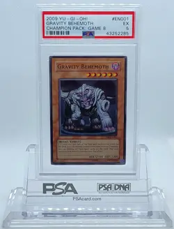 YUGIOH CP08-EN001 GRAVITY BEHEMOTH ULTRA RARE HOLO FOIL PSA 5 EX #43252285 - Image 1
