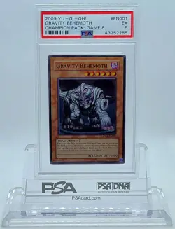 YUGIOH CP08-EN001 GRAVITY BEHEMOTH ULTRA RARE HOLO FOIL PSA 5 EX #43252285 - Image 2