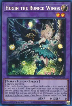 Hugin the Runick Wings-Prismatic Secret Rare - 1st Edition - MP23-EN249 - 25t... - Image 1