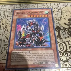Konami Yu-Gi-Oh! Armed Dragon LV7 DP2-EN012 Chazz Princeton Unlimited Holo - Image 1