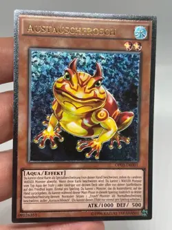 3x Yugioh! Swap Frog Ultimate Rare German OP03-DE001 OTS Pack 3 Unlimited LP - Image 2