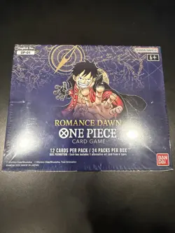 One Piece Card Game Romance Dawn OP-01 Booster Box Sealed - English White Bottom - Image 1