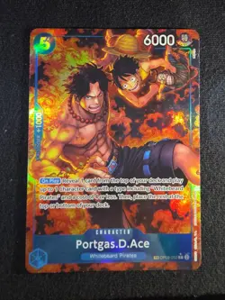 Portgas D Ace OP08-052 (Alt Art) Treasure Rare - One Piece CCG Royal Blood - Image 1