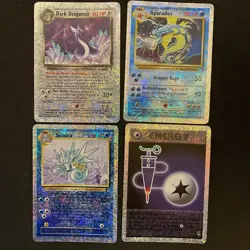Legendary Collection Reverse Holo Lot 4 Damaged Pokemon Cards WOTC Gyarados - Image 1