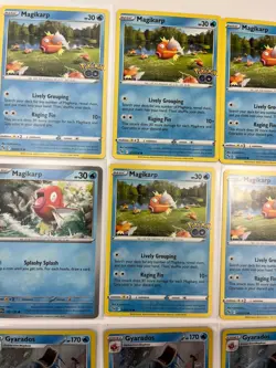 Magikarp Gyarados Lot Of 12 Reverse Holo Holo Rare Pokemon Go TCG Cards - Image 2