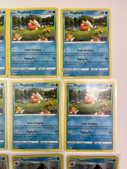 Magikarp Gyarados Lot Of 12 Reverse Holo Holo Rare Pokemon Go TCG Cards - Image 3