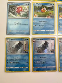 Magikarp Gyarados Lot Of 12 Reverse Holo Holo Rare Pokemon Go TCG Cards - Image 5