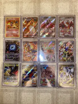 Pokemon TCG Card Collection Lot Of 12 - Charizard - Full Art - Mixed Sets -MP-NM - Image 1