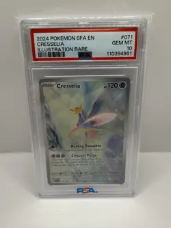 Pokemon TCG Cresselia Illustration Rare Card 071/064 SV Shrouded Fable PSA 10 - Image 1