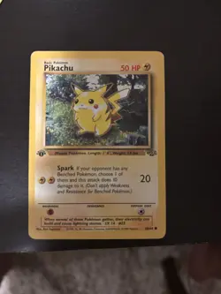 Pikachu 1st Edition Jungle 60/64 1999 Red Cheeks - Image 1