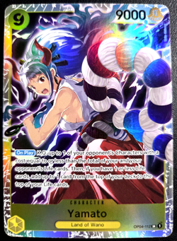 Yamato OP04-112 (Reprint) SR ONE PIECE Tcg Card Game NM Yellow - Image 1