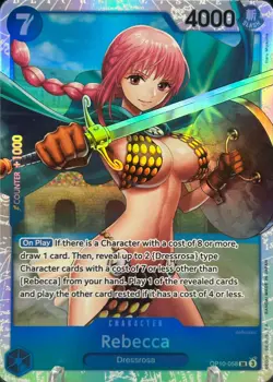 • Rebecca • OP10-058 SR Royal Blood Holo Foil One Piece TCG NM - Image 1