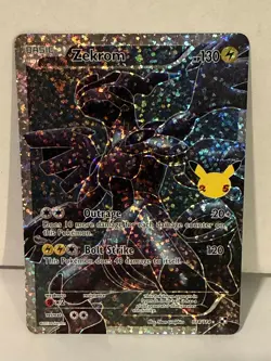 Zekrom 114/114 Ultra Rare Pokemon TCG Celebrations: Classic Collection NM - Image 1