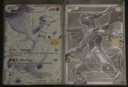 Reshiram 113/114 Zekrom 114/114 Classic Collection Celebrations Pokemon TCG NM - Image 1