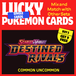 DESTINED RIVALS- COMMON/UNCOMMON - SELECT YOUR OWN - POKEMON -MULTIBUY DISCOUNT✅ - Image 1