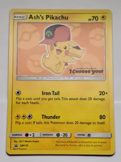 NM/LP - Pokemon Ash's Pikachu I Choose You Movie Promo Set SM109-SM114 - Image 5