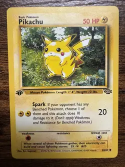 Pokemon Pikachu TCG Jungle Card 60/64 Regular Common 1st Edition! - Image 1