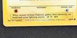 1st Edition Pikachu 60/64 Jungle Common WOTC 1999 Pokemon Card TCG - Image 2