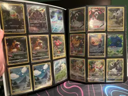 Pokemon Card Binder Collection 243 Cards Full Arts, Promos + Binder - Image 2