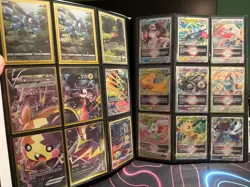 Pokemon Card Binder Collection 243 Cards Full Arts, Promos + Binder - Image 5