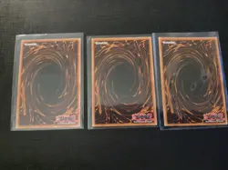 Egyptian God Cards Set Obelisk Slifer Winged Ra YuGiOh RA03 Platinum Secret LP - Image 2