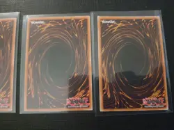 Egyptian God Cards Set Obelisk Slifer Winged Ra YuGiOh RA03 Platinum Secret LP - Image 3