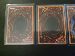 Egyptian God Cards Set Obelisk Slifer Winged Ra YuGiOh RA03 Platinum Secret LP - Image 4