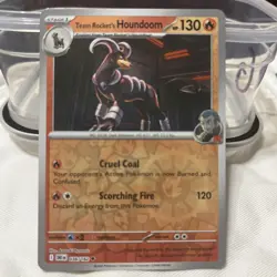Team Rockets Houndoom 038/182 Reverse Holo Pokemon Card - Image 1