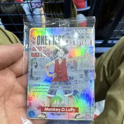 Bandai One Piece CCG Monkey D. Luffy US Voyage Promo Holo Leader Card ST10-006 - Image 1