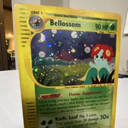 Pokemon Bellossom Aquapolis Holo Rare H05/H32 90 HP English TCG Card 2002 - Image 2