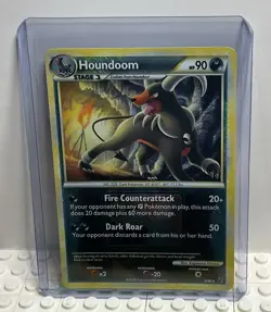 Houndoom 5/90 Undaunted Crosshatch Pokemon League Promo Card - Image 1