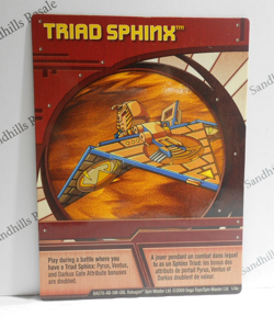 Bakugan Card - Triad Sphinx - Red Ability Card - BA576 - 1/4o - 2009 - Image 1