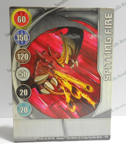 Bakugan Card - Spitting Fire - Silver Gate Card - BA292 - 1/48d - 2008 - Image 1