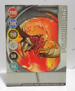 Bakugan Card - Volcanic Lake- Silver Gate Card - BA203 - 8/48b - 2008 - Image 1