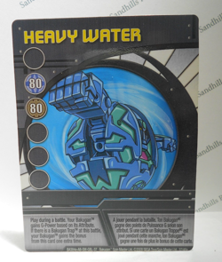 Bakugan Card - Heavy Water - Blue Ability Card - BA384a - 37/48e - 2008 - Image 1