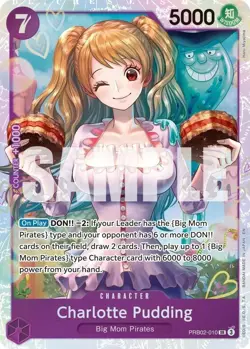 Charlotte Pudding PRB02-010 R | One Piece TCG Card Game English - Image 1