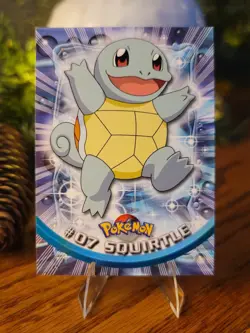 Topps Pokemon Squirtle #07 TV Animation Edition Non Foil Card - Red Logo - NM - Image 1